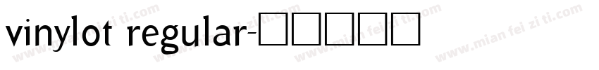 vinylot regular字体转换
